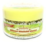 Silver Elaichi Dana Mukhwas Mouth Freshener | Silver Coated Hari Natural Elaichi Dana | Silver coated Cardamom seeds Saffron Blended